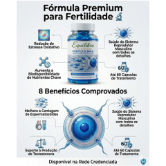 FERTILUS MAX Equilibre Vitaminique | Suplemento Premium para Performance Masculina e Fertilidade